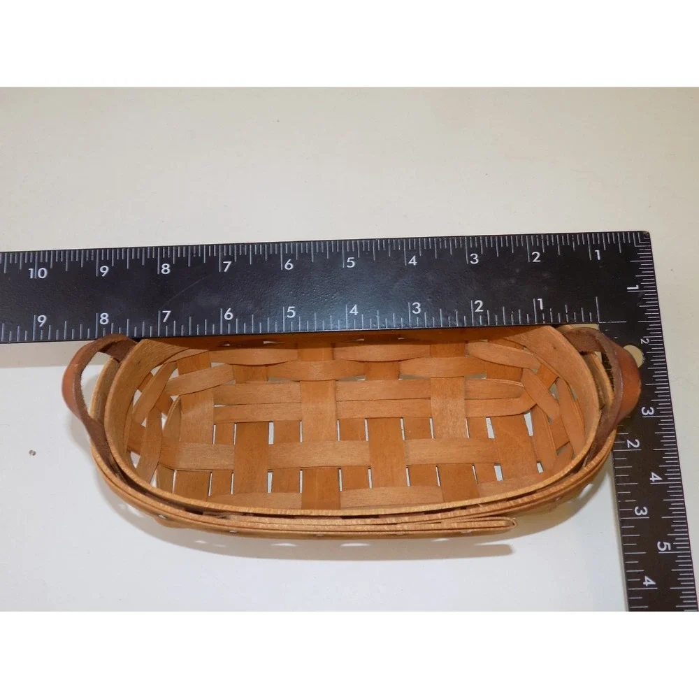 Lavender Booking Basket Woven Small Oval 1993 Longaberger Vintage